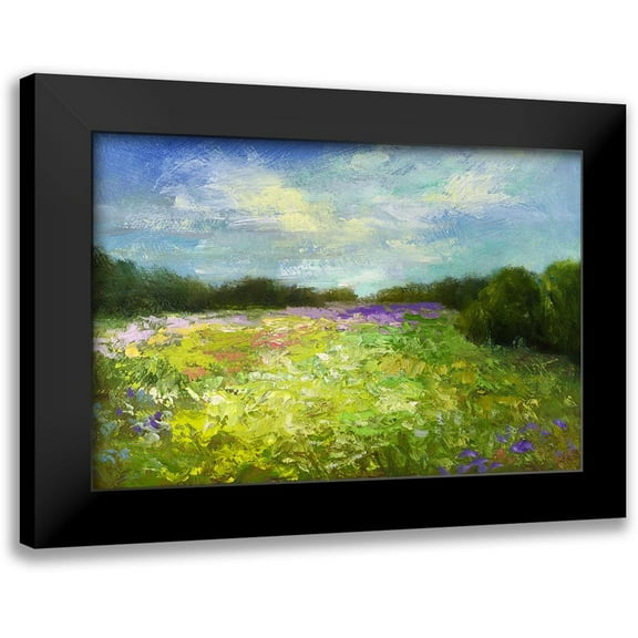 Finch, Sheila 14x11 Black Modern Framed Museum Art Print Titled - If I Had a Flower