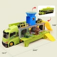 thumbnail image 2 of KYAIGUO Baby Dinosaur Truck Carrier Playset Toys Kids Toddler Realistic Plastic Dinosaurs Storage Toys with Lights & Music for 3+ Years Old, 2 of 6