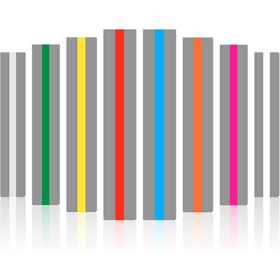 24 Pieces Guided Reading Strips Reading Helper Strips, Reading Ruler Colored Overlay Highlight Bookmarks Help with Dyslexia for Kid and Teacher Supply Guided