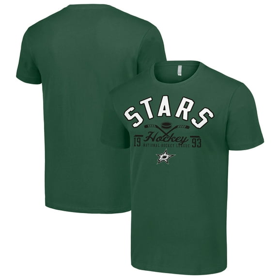 Men's Starter  Green Dallas Stars Half Puck T-Shirt