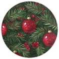 thumbnail image 3 of Christmas Balls Colorful Round Carpet Circle Rug Outdoor Patio Area Rug Washable Large Area Rugs Hallway Room Decor Fitness Mats, 3 of 8