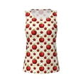 thumbnail image 3 of Picia Fruit Apples Pattern Women's Workout Tank Top,Breathable Activewear,Slim Fit Athletic Top,Versatile Workout Moisture-wicking top-X-Large, 3 of 9