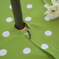 thumbnail image 6 of Rectangle Outdoor Tablecloth Waterproof Stain Resistant Table Linen Cloth with Umbrella Hole and Zipper for Patio Picnic Garden Party Table, 60x120 Green Stripe, 6 of 6