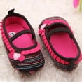 thumbnail image 4 of 0-12M Baby Girls Flower Ruffled Shoes Toddler Soft Bottom Kids Crib First Walkers, 4 of 6