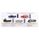 Jada 1/24 Scale 1956 Ford F-100 Pickup Diecast Model - Gray Metallic With Black Stripes, Just Trucks Series