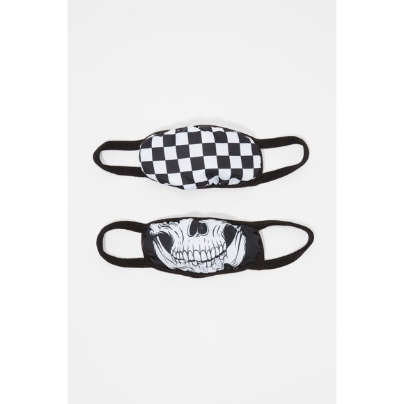 Urban Kids Youth Girl's Youth Washable & Reusable Graphic Protective Face Mask (2 Pack)
