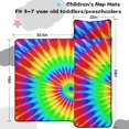 thumbnail image 5 of Red and Green Tie Dye Pattern Teens Toddler Nap Mat with Pillow, Sleeping Mat Bag for Preschool Daycare 59"x22", 5 of 6