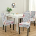 thumbnail image 2 of Rustic Butterfly Bloom Botanical Floral Dining Chair Covers Set of 4 Washable Polyester Stretch Slipcovers Removable Protector for Summer Home Decor, 2 of 7
