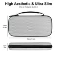 thumbnail image 7 of TSV Carrying Case Fit for Nintendo Switch 2 with 24 Game Card Slots, Protective Hard Shell Pouch, Portable Travel Storage Bag for Console & Accessories, White, 7 of 7