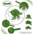 thumbnail image 4 of DolliBu Plush Green Sea Turtle Stuffed Animal - Soft Huggable Turtle Adorable Playtime Turtle Plush Toy, Cute Ocean Life Cuddle Gifts, Super Soft Plush Doll Animal Toy for Kids and Adults - 13 Inches, 4 of 9