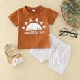 thumbnail image 2 of NOLDARES Toddler Baby Girl Outfits Summer Clothes Infant Spring Short Sleeve Shirt Tops Cute Shorts Set(Light Gray,12-18 Months), 2 of 7