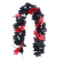 thumbnail image 2 of 1 rattan Artificial Maple Garland Hanging Rattan – Multicolor Fall Pumpkin Vine | Plastic Halloween Thanksgiving Fireplace Mantel Table Decor Reusable Indoor Home Decor, 2 of 9