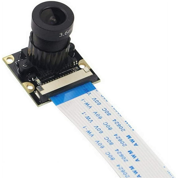 Treedix OV5647 Camera Module Adjustable Focus 5MP 1080P with Connection Cable Compatible with Raspberry Pi 2B/3A/3B/3B /4B