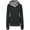 Black, variant on Women's Casual Pullover Funnel Collar Hooded Sweatshirt