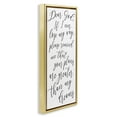 thumbnail image 3 of Stupell Industries Dear God Motivational Phrase Religious Painting Gold Floater Framed Canvas Art Print Wall Art, 15 x 31, 3 of 9