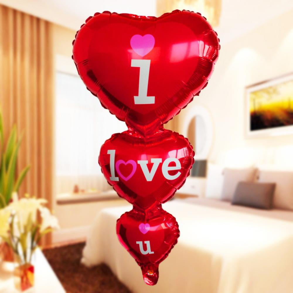 Details about   Aluminum Foil Balloon Hydrogen Balloon Wedding Party Birthday Heart Shape Decor 