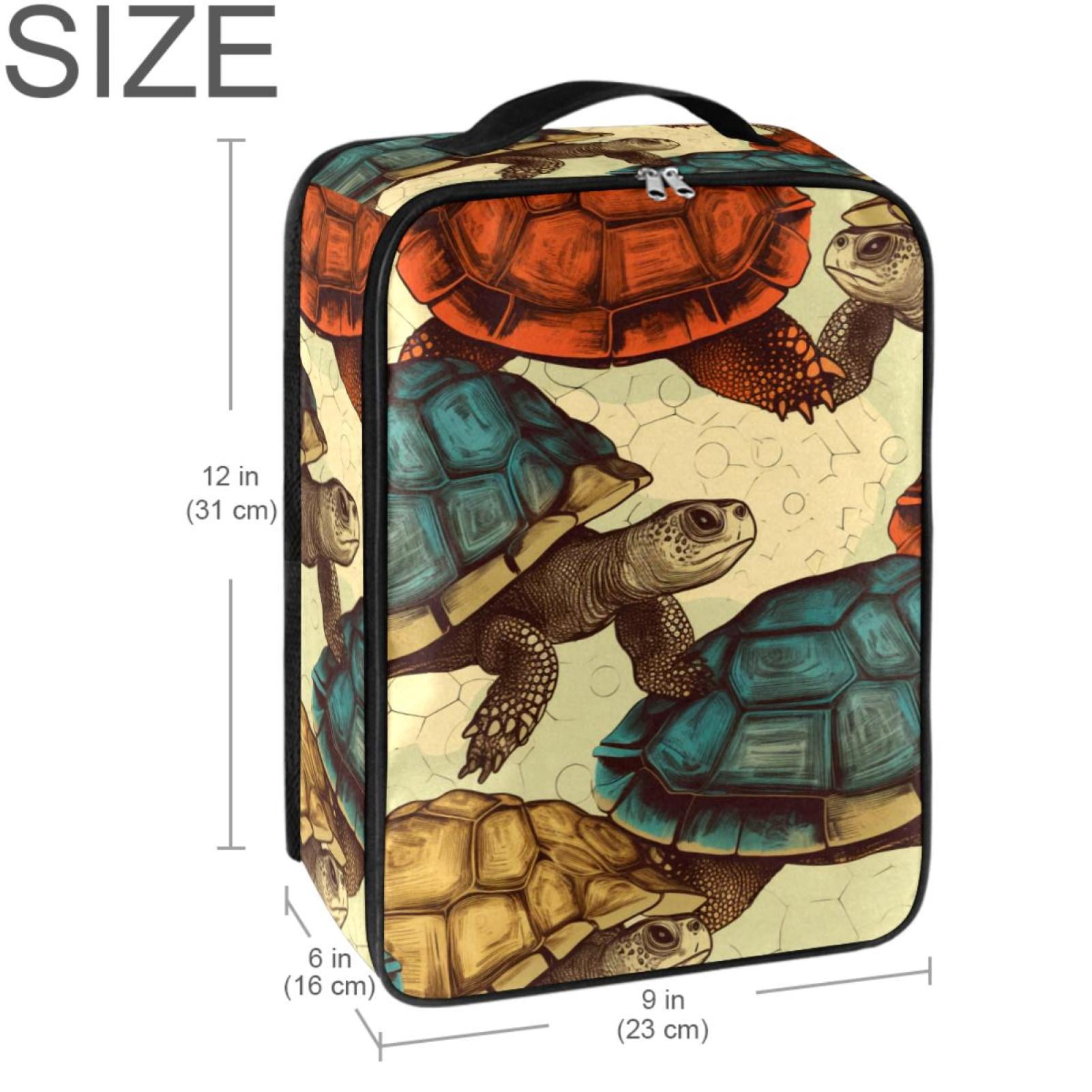 Turtle Polyester Shoe Box, 23x31cm/9x12in: Organizer & Storage Solution for Shoes, Accessories, and More
