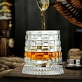 thumbnail image 5 of Uuiauoio Rotatable Fashioned Glasses,Whiskey Spinning Glass Set Crystal Rotating Barware with Base Decorative Drinkware for Bourbon Scotch Cocktails Home Bar Gift, 5 of 6