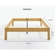 thumbnail image 5 of Base para Cama Individual Luuna de Madera de Bambú Resistente Armable Sin Herramientas Color Natural, 5 of 5
