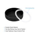 thumbnail image 4 of Unique Bargains Mason Jar Lids, 10 pack Plastic Storage Lids with 10pcs Silicone Ring, Regular Mouth (Black), 4 of 4