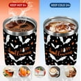 thumbnail image 3 of Halloween Tumbler, Spooky Bat Mug Cup Halloween Tumblers with Handle and Straw 30 oz, Halloween Gifts for Friends Family Insulated Water Bottle, 3 of 7