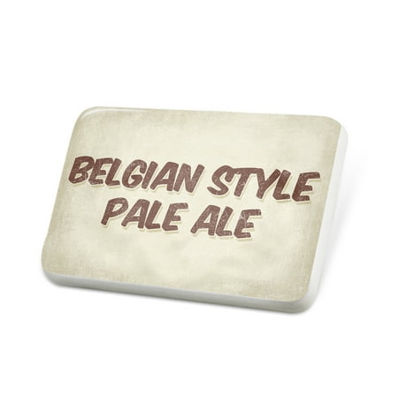 Porcelein Pin Belgian Style Pale Ale Beer, Vintage style Lapel Badge –