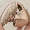 thumbnail image 4 of Otqutp Baby Sport Footwear Girls Dress Shoes Cute Bow Mary Jane Shoes Ballerina with Satin Ankle Tie Sandals for Wedding Birthday Party, 4 of 5