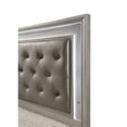 thumbnail image 2 of Miekor Furniture Modern Champagne Crocodile Skin Finish Upholstered Twin Size LED Panel Bed Faux Diamond Tufted Bedroom Furniture W5U446, 2 of 5