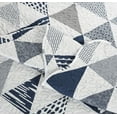 thumbnail image 2 of Marina Decoration Rich Printed Embossed Pinsonic Coverlet Bedspread Ultra Soft Bedding Summer Quilt Set with Shams, Modern Geometric Triangle Pattern, 2 of 6