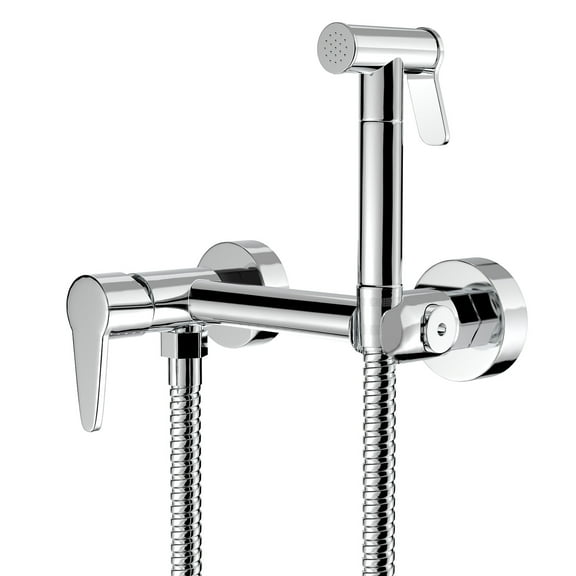 Warm Water Bidet Sprayer for Toilet, Stainless Steel Handheld Bidet Sprayer for Female Wash and Bathing Pets [Silver]