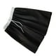 thumbnail image 4 of Pantalones cortos hasta la rodilla para hombre, pierna ancha, cordón, cintura elástica, patrón de bordado, pantalones cortos deportivos informales para hombre con bolsillos, negro XL, 4 of 8