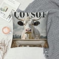 thumbnail image 2 of Orinice Cow Graphic Decorative Cushion Throw Pillow Cover 1PC for Home Couch Living Room Bed Sofa Car Bedroom 24x24in, 2 of 5