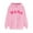 Pink, variant on Qulqfy Valentines Hoodies for Women Long Sleeve Mama Pullover Beige Hoodies Fall Women with Pouch Tops L