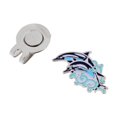 thumbnail image 3 of justharion Sturdy Dolphin Pattern Magnetic Hat Clip Golf Ball Marker Fit for Cap Visor, 3 of 5