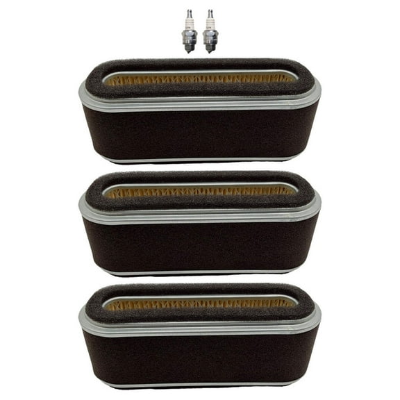 Air Filter And Spark Plug Combo For John Deere 112L 160 GX95 SRX95 Fits AM101191
