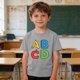 thumbnail image 2 of Camiseta de Manga Corta Linda para Niños, Camiseta de la Temporada de la Escuela de Impresión Gráfica, Camisetas de Manga Corta de las Niñas Suaves para Niños de Edades 3-10, 2 of 9