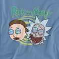 thumbnail image 2 of Rick and Morty Blown Minds Women's T Shirt, Carolina Blue, Medium, 2 of 6
