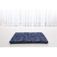 thumbnail image 3 of Leewadee Zabuton Seating Cushion – Square Floor Seat for Meditation Exercises, Light Yoga Mat Filled with Kapok, 28 x 28 inches, Blue White, 3 of 4
