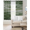 thumbnail image 2 of Vintage Green Blackout Curtains 84 Inches Long for Bedroom, Modern Geometric Abstract Art Thermal Insulated Room Darkening Black Out Window Curtain Panels Grommet Drapes for Living Room, 2 of 8