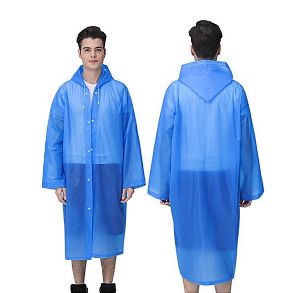 SOPOTUTU Lightweight Rain Poncho for Adults, Tear Resistant and Breathable Raincoat for Hiking, Camping, Travel Outdoors