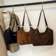 thumbnail image 1 of Bolsos De Cuero Bolso de mano retro negro para mujer con correa para el hombro y múltiples bolsillos (1 unidad) JASKFLY, 1 of 8