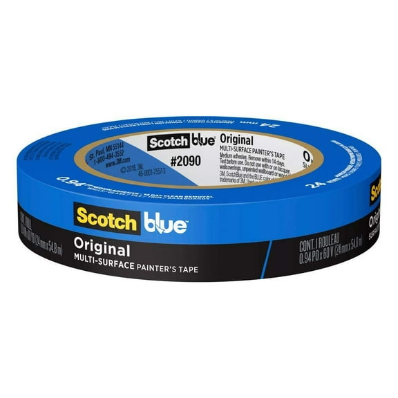 3M 2093-24EC .94" x 60yd 24mm ScotchBlue Sharp Lines Painters Tape - 36ct. Case