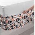 thumbnail image 2 of Sushi Bed Skirt, Dishes Pattern with Shrimps Sushi Rolls and Wasabi Print, Elastic Bedskirt Dust Ruffle Wrap Around for Bedding Decor, 4 Sizes, Black Salmon and Beige, by Ambesonne, 2 of 2