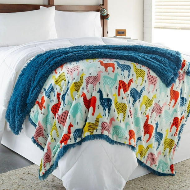 Women Owned Shaggy Throw (60 In x 70 In) In Llama ...