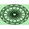 thumbnail image 1 of Ahgly Company Machine Washable Indoor Rectangle Transitional Medium Forest Green Area Rugs, 4' x 6', 1 of 7