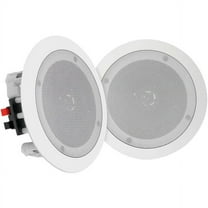 PYLE PDICBT852RD - Dual 8’’ Bluetooth Ceiling / Wall Speakers, 2-Way Flush Mount Home Speaker Pair, 250 Watt
