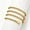 Gold, variant on Silver Plated Stainless Steel Twist Rope Chain Necklace, 3-5mm Width, 16-24 Inch Classic Layering Jewelry for Daily Wear