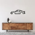 thumbnail image 4 of Large Corvette Silhouette Metal Wall Art - Unique American Sport Car Wall Decor, Corvette Sign, American Sport Car, Wall Art Art Indoor Outdoor Wall Hanging, Gift for Boyfriend (A,15.74x3.93inch), 4 of 5