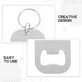 thumbnail image 3 of Hemoton 10pcs Portable Beer Bottle Opener Keychains Flat Stainless Steel Bottle Cap Opener for Bartenders Home Use, 3 of 8