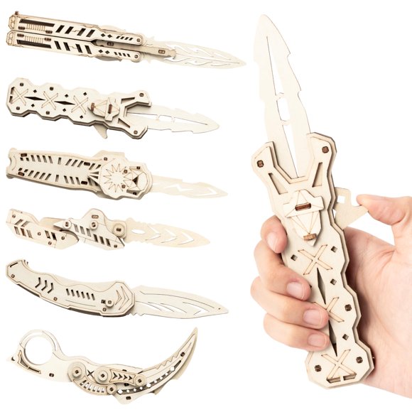 Puzle de madera GQIRIL 3D para adultos, paquete de 6 unidades, maquetas de construcción DIY